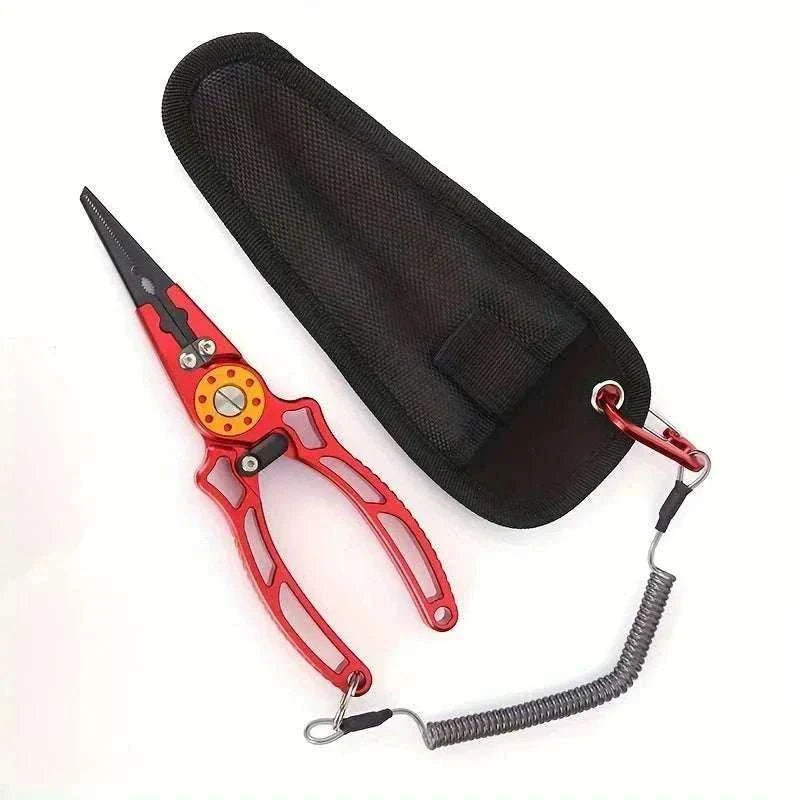 Hign Concerned Aviation Aluminum fishing pliers and wire cutter with SS420 jaw and lock function in nylon bag