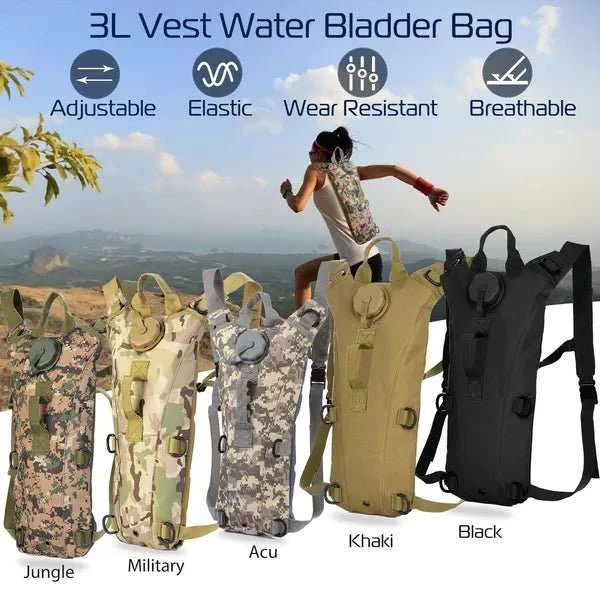 Tactical water bottle 32 oz BPA-free leakproof for outdoor adventures and rugged use