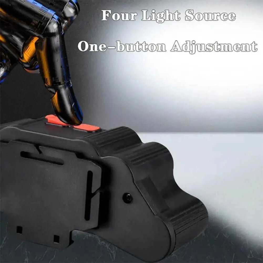 11 LED USB rechargeable headlamp with built-in 18650 battery and adjustable strap for camping and hiking