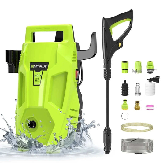 Briefness 2200W 180 bar pressure washer with 3-in-1 nozzle and 7m hose for versatile outdoor cleaning