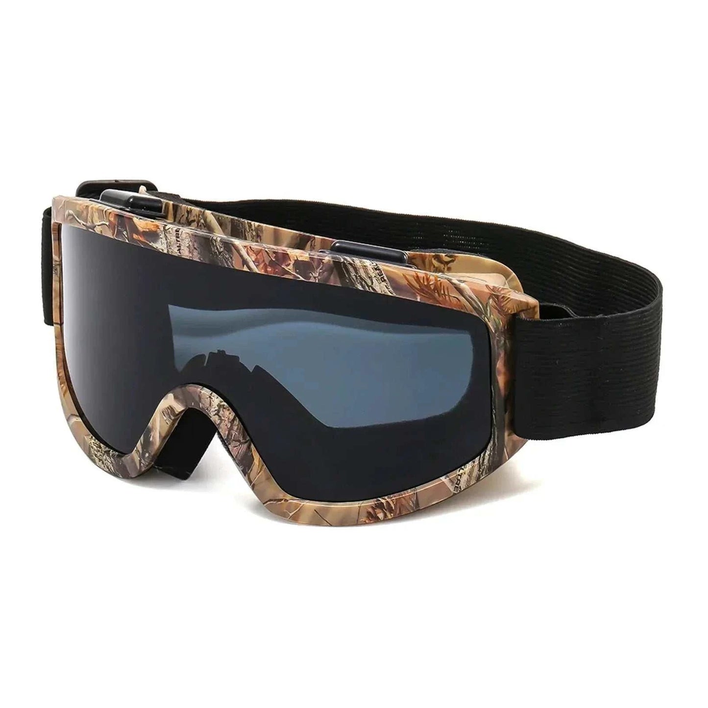 Frame ski goggles with anti-glare lenses for snowboarding and skiing protection