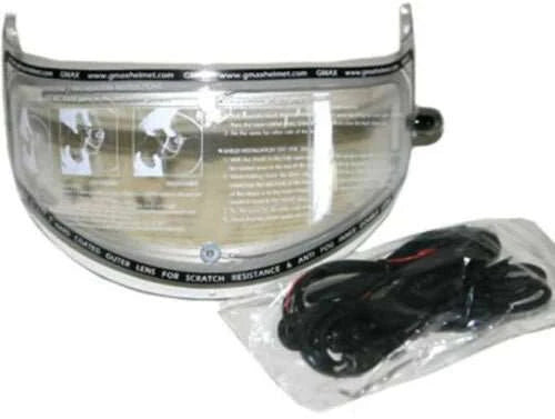 Gmax 44S Electric Snowmobile Helmet Shield clear lens for heated, clear vision in snowy conditions