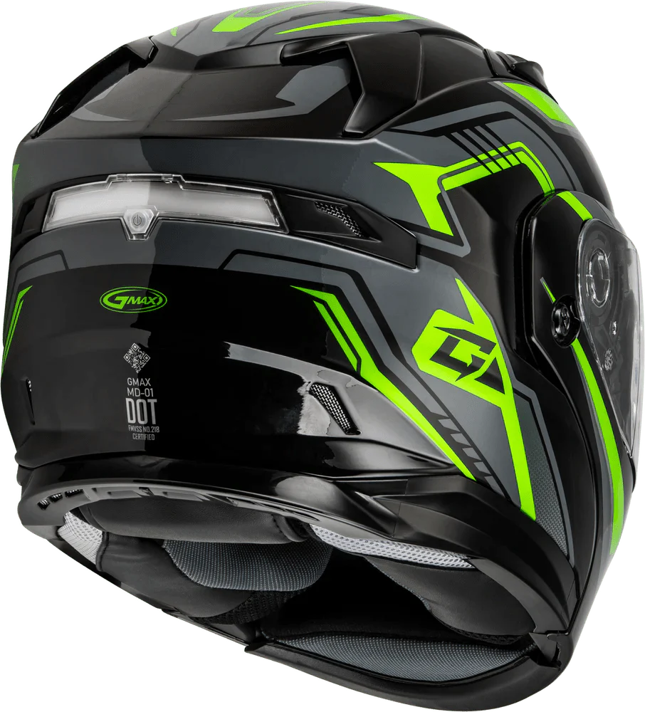 Gmax MD-01S Transistor Modular Snow Helmet with LED rear light and anti-fog lens