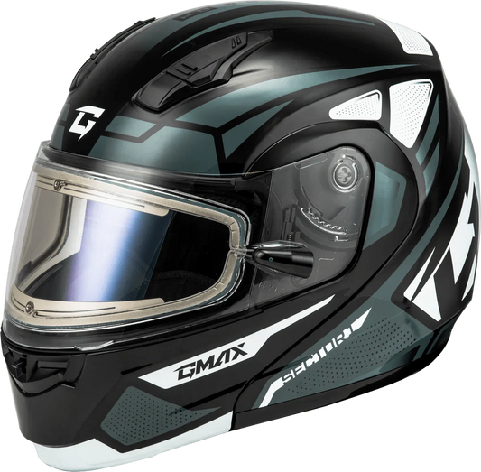 Gmax MD-04 Sector modular snow helmet with electric fog-free shield and UV protection