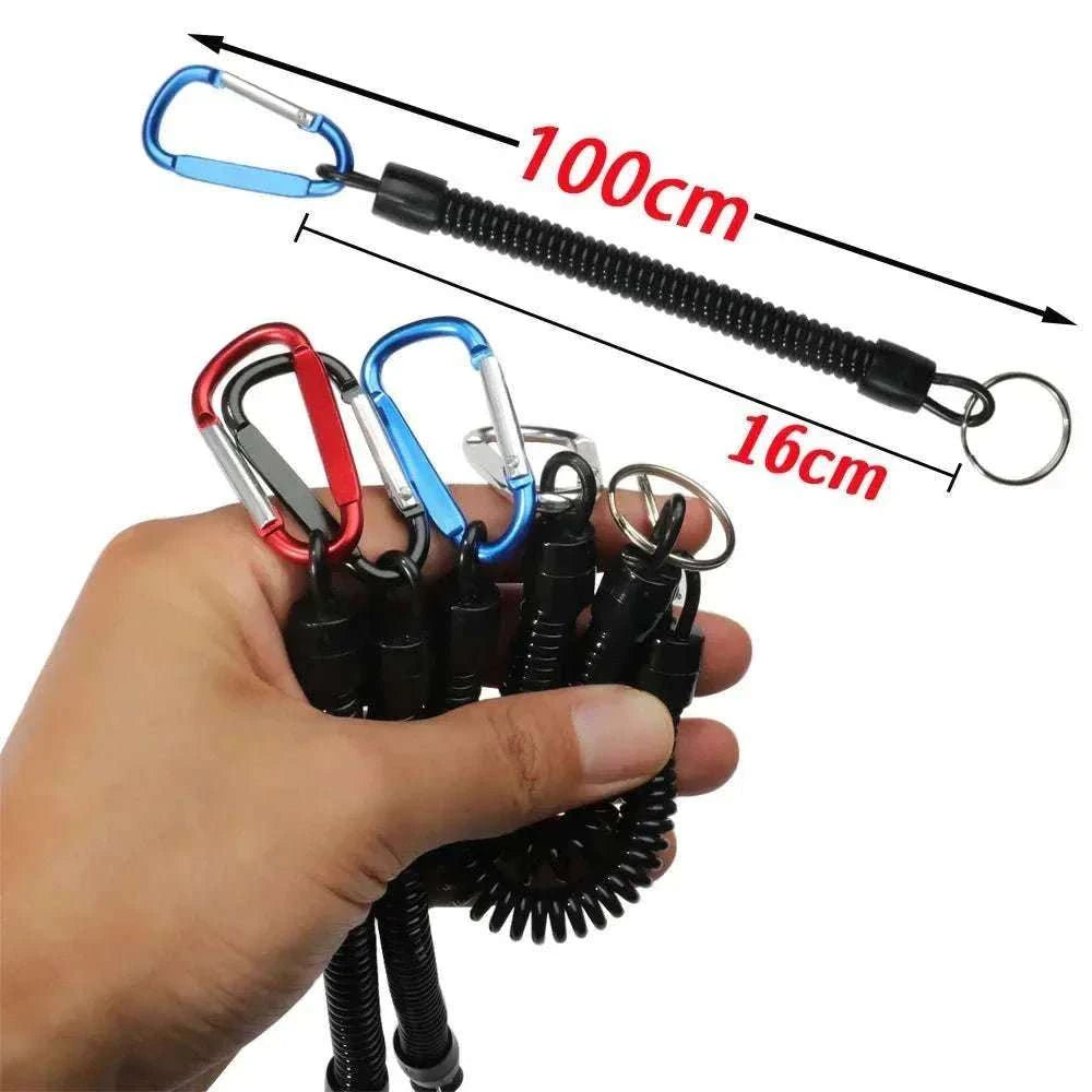 Multifunction fishing pliers with stainless steel body, serrated nose, lock latch, and anti-slip handle for hook removal and line cutting