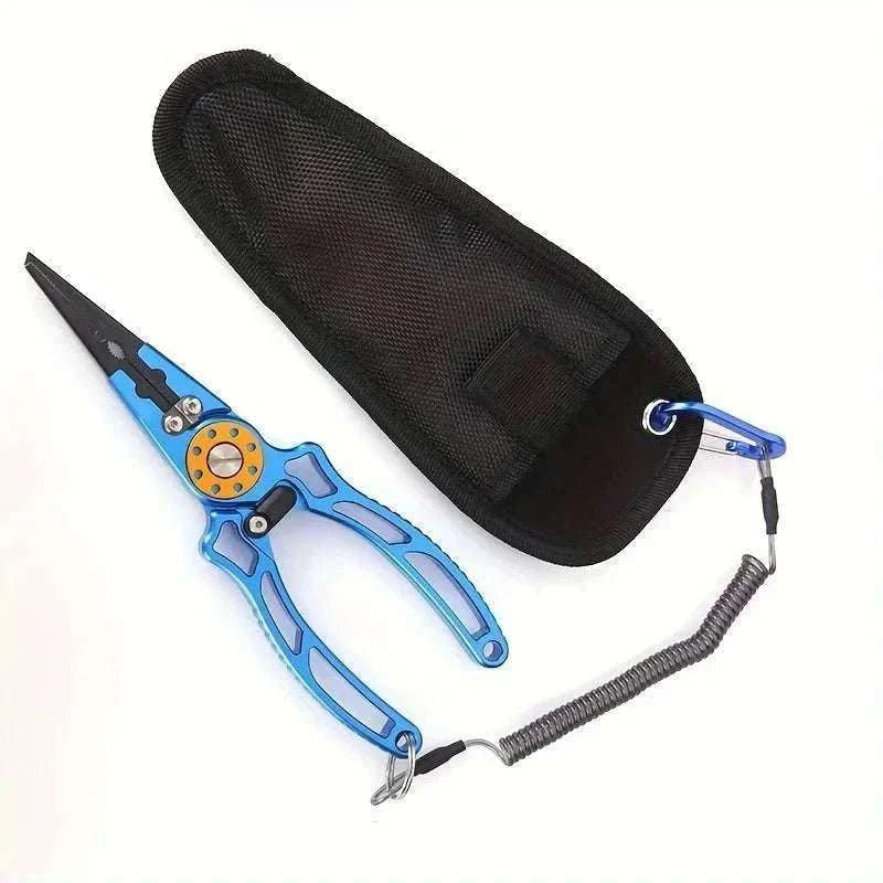 Hign Concerned Aviation Aluminum fishing pliers wire cutter multifunctional tool with SS420 jaws and compact nylon bag