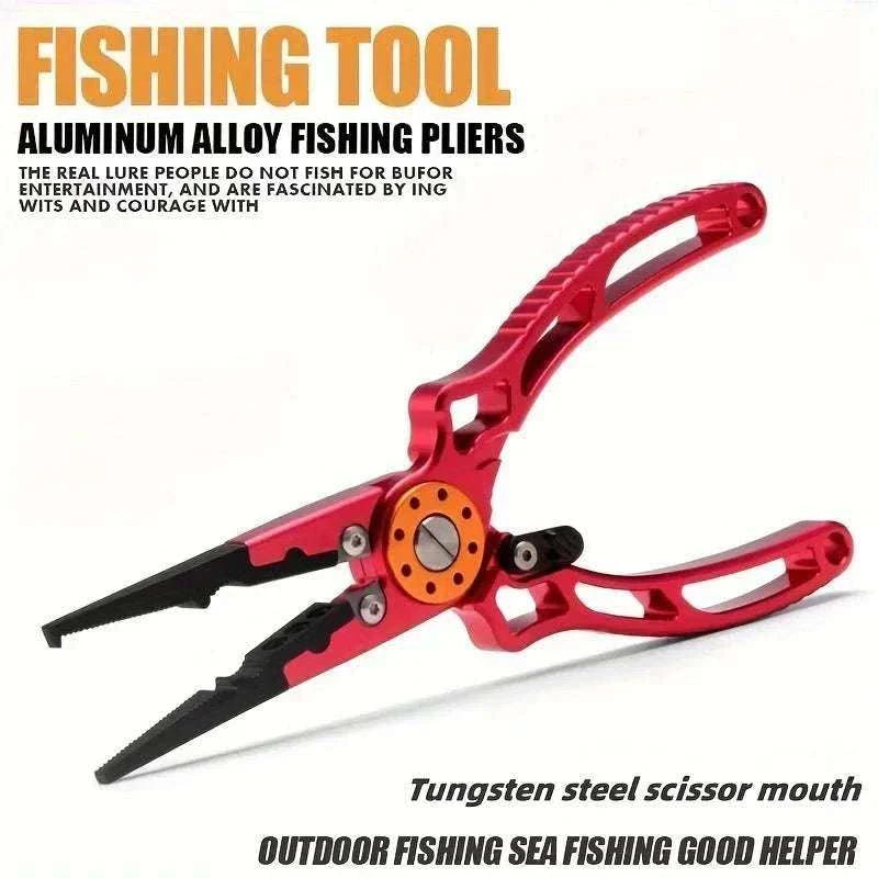 Hign Concerned Aviation Aluminum fishing pliers wire cutter multifunctional tool with SS420 jaw and lock function