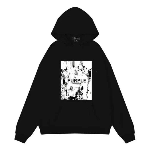 Long sleeve cotton-polyester blend hoodies for men with hooded design and print pattern, perfect for fall and winter layering
