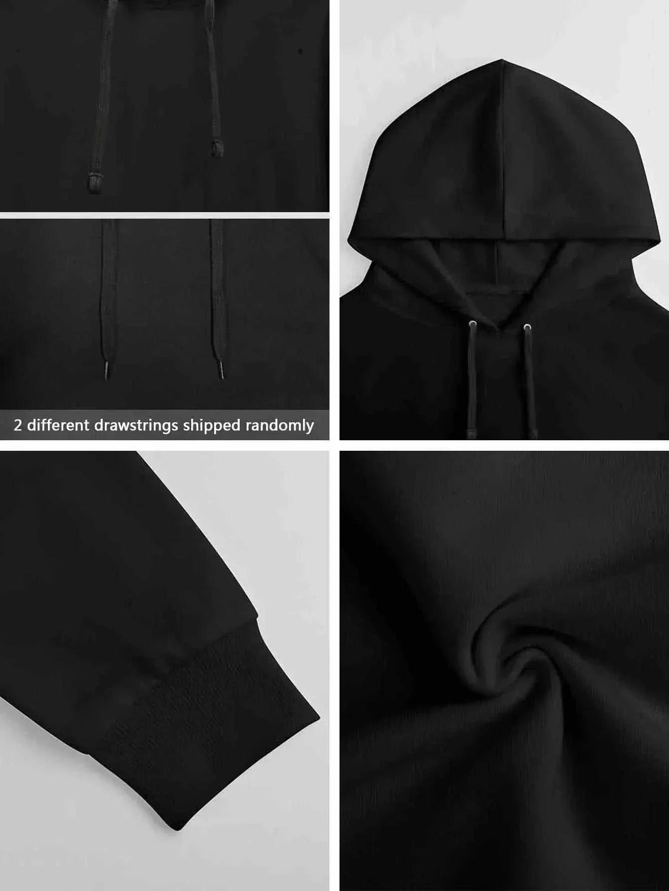 Unisex hoodies long sleeve cotton polyester sweatshirt with hood and printed pattern for casual wear