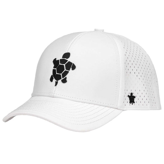 KRADUL Kap water-repellent snapback ball cap with breathable laser perforated panels and moisture-wicking band for all-weather outdoor use