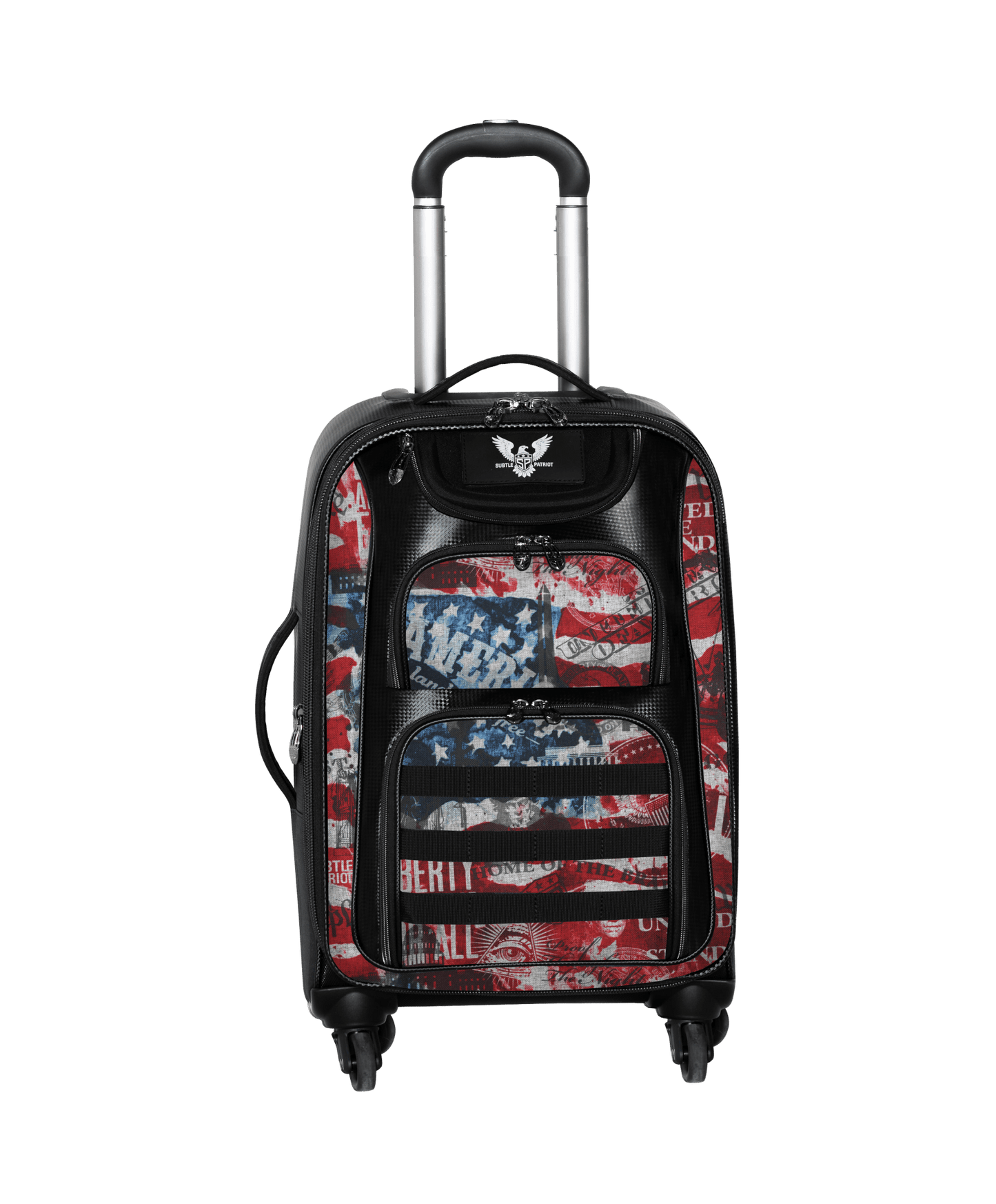KRADUL Patriot Hybrid 22-inch hard-shell cabin luggage with 4-wheel 360° rolling system and expandable compartments