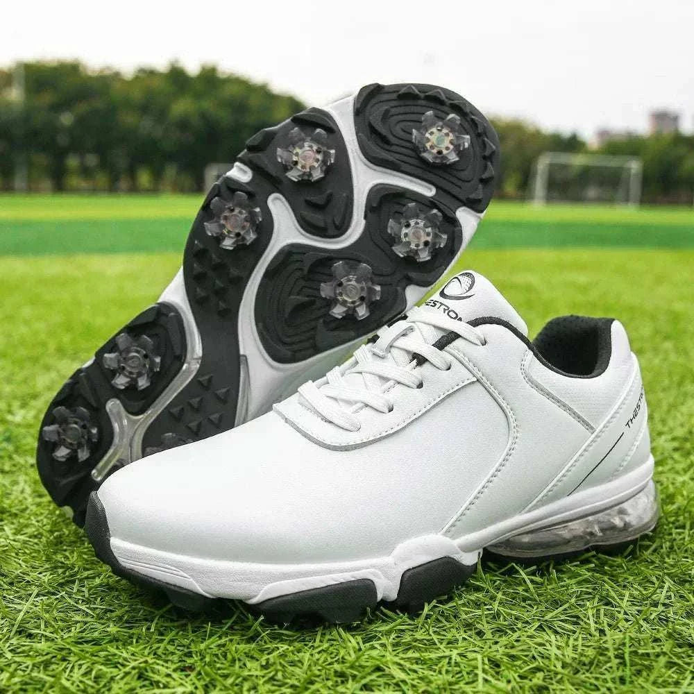 Men’s professional golf shoes with anti-slip rubber outsole and EVA insole, designed for comfort and stability on the course