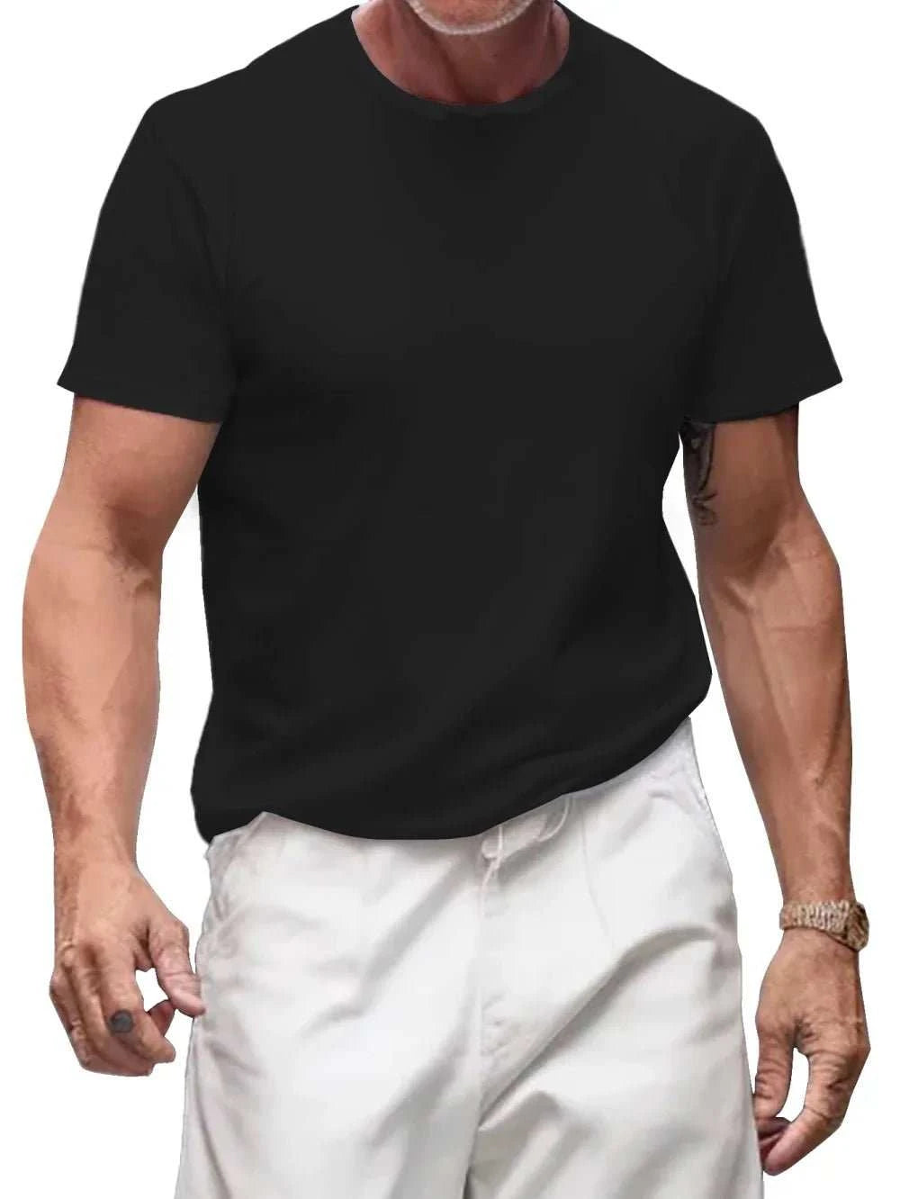 Men's Pure Cotton Football short sleeve tee with breathable cotton and bold Barcelona-inspired print