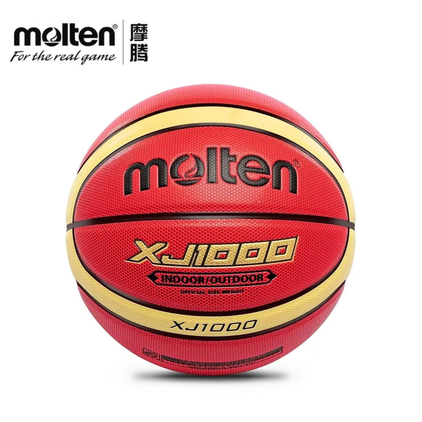 Molten XJ1000 indoor outdoor polyurethane basketball with textured grip and durable PU skin