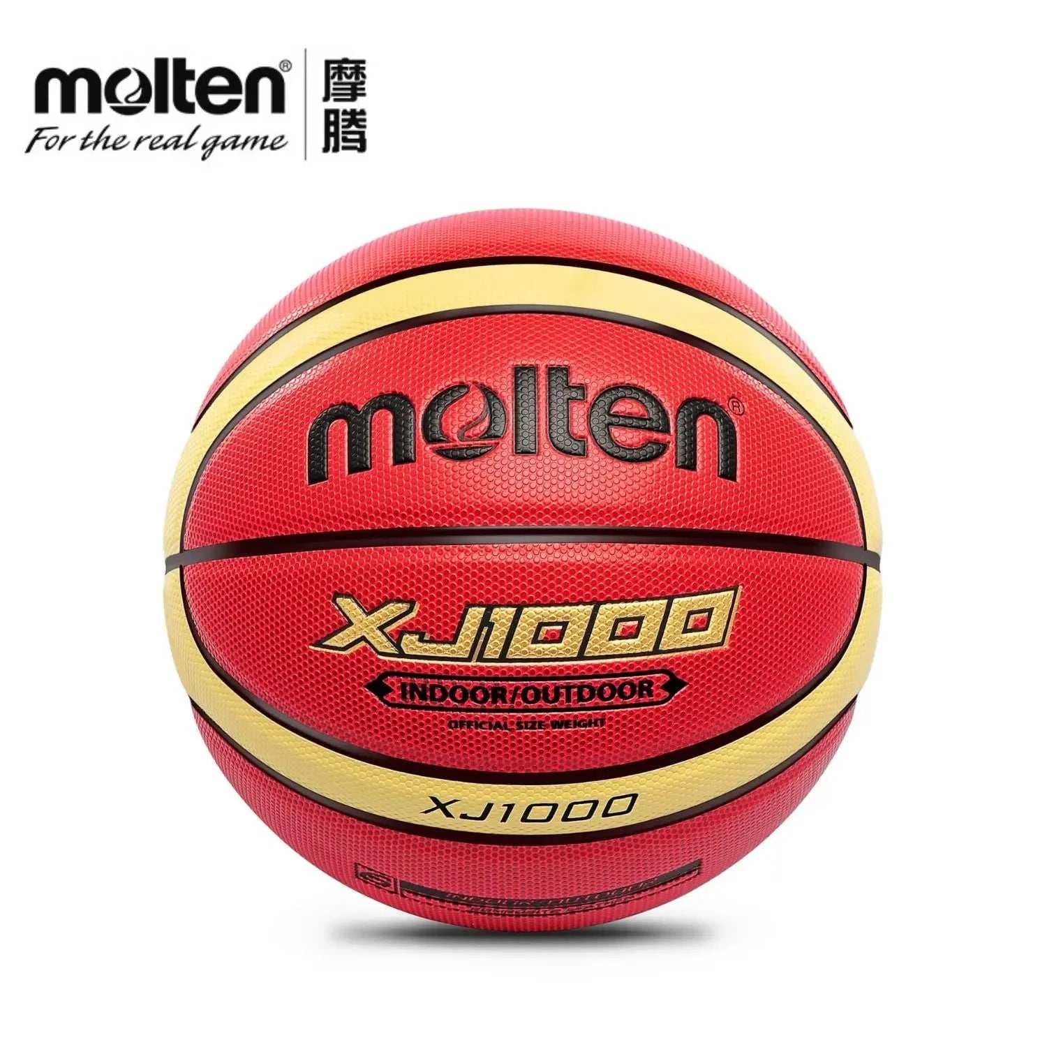 Molten XJ1000 indoor outdoor polyurethane basketball with textured grip and durable PU skin