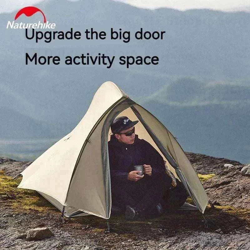 Ultralight 1-2 person trekking tent in 20D nylon with 3000mm waterproof rating and compact design