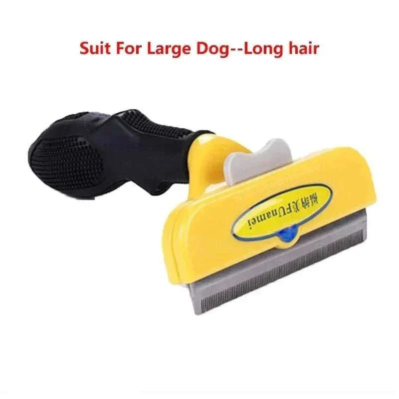 Pet Hair Removal Comb for cats and dogs with dual hair-length heads and multiple sizes for gentle grooming and shedding control