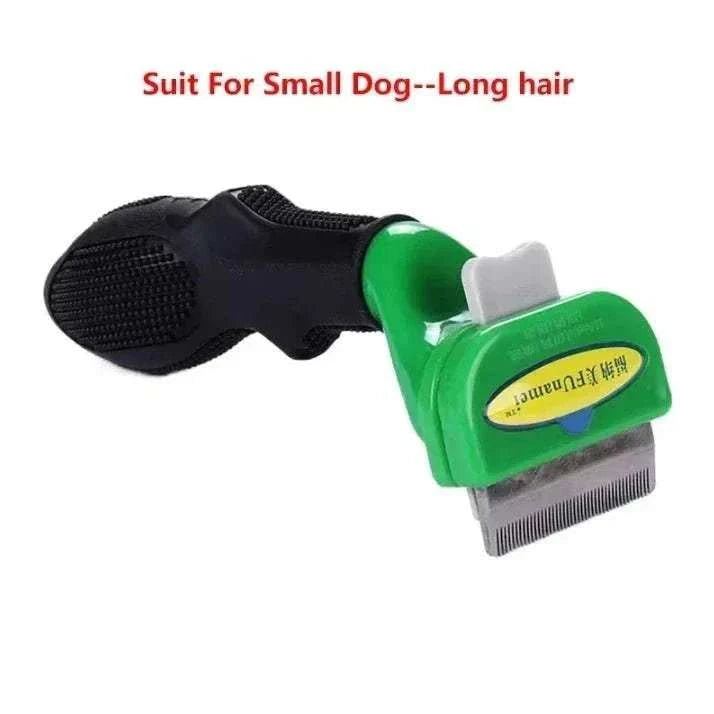 Pet Hair Removal Comb for cats and dogs with dual hair-length heads and multiple sizes for gentle grooming and shedding control