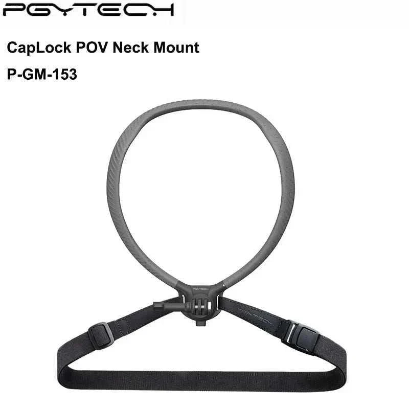 Adjustable silicone-coated neck and chest mount harness for action cameras with secure straps and 300g capacity