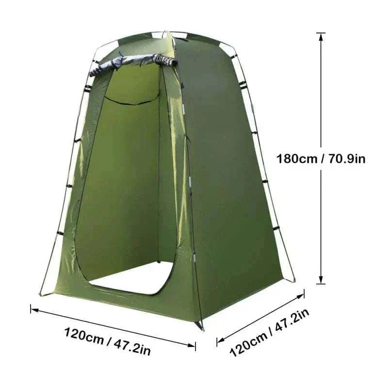Portable privacy shower tent for outdoor camping and beach use