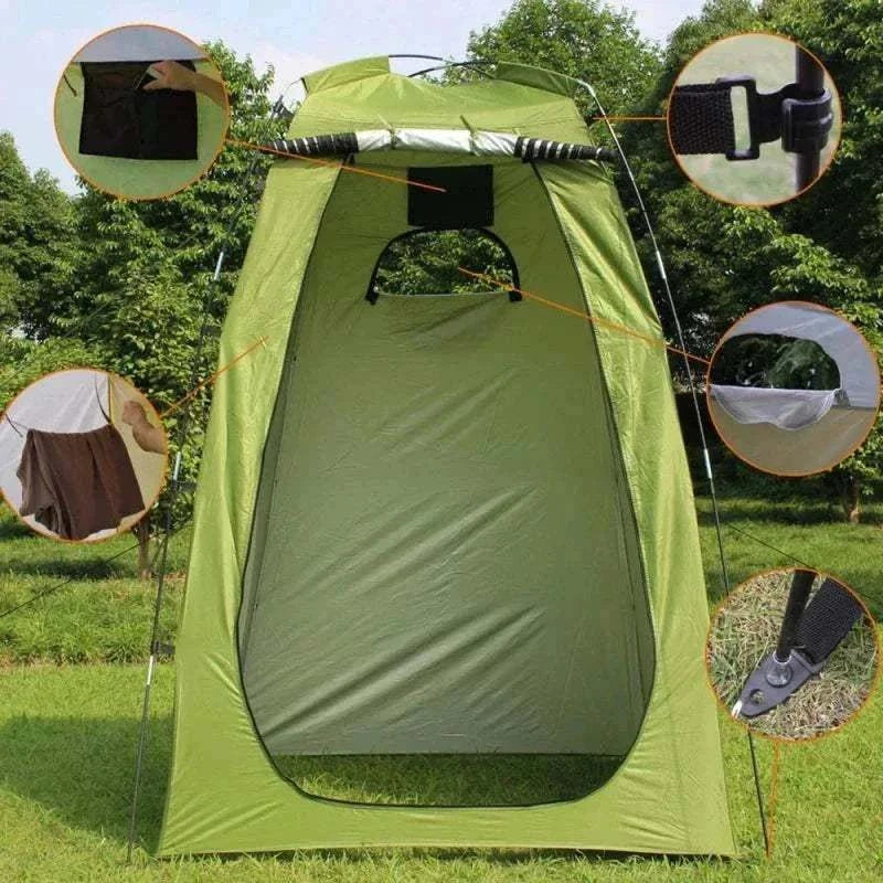 Portable privacy shower tent for camping and beach outdoor use