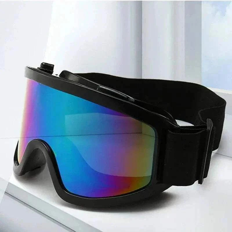 Protective glasses for motorcycles and outdoor sports with windproof goggles and elastic strap