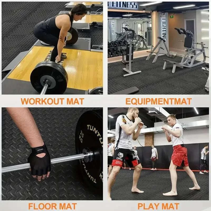 20-piece double-sided interlocking Puzzle Fitness Mat made of EVA foam for cushioned non-slip workouts
