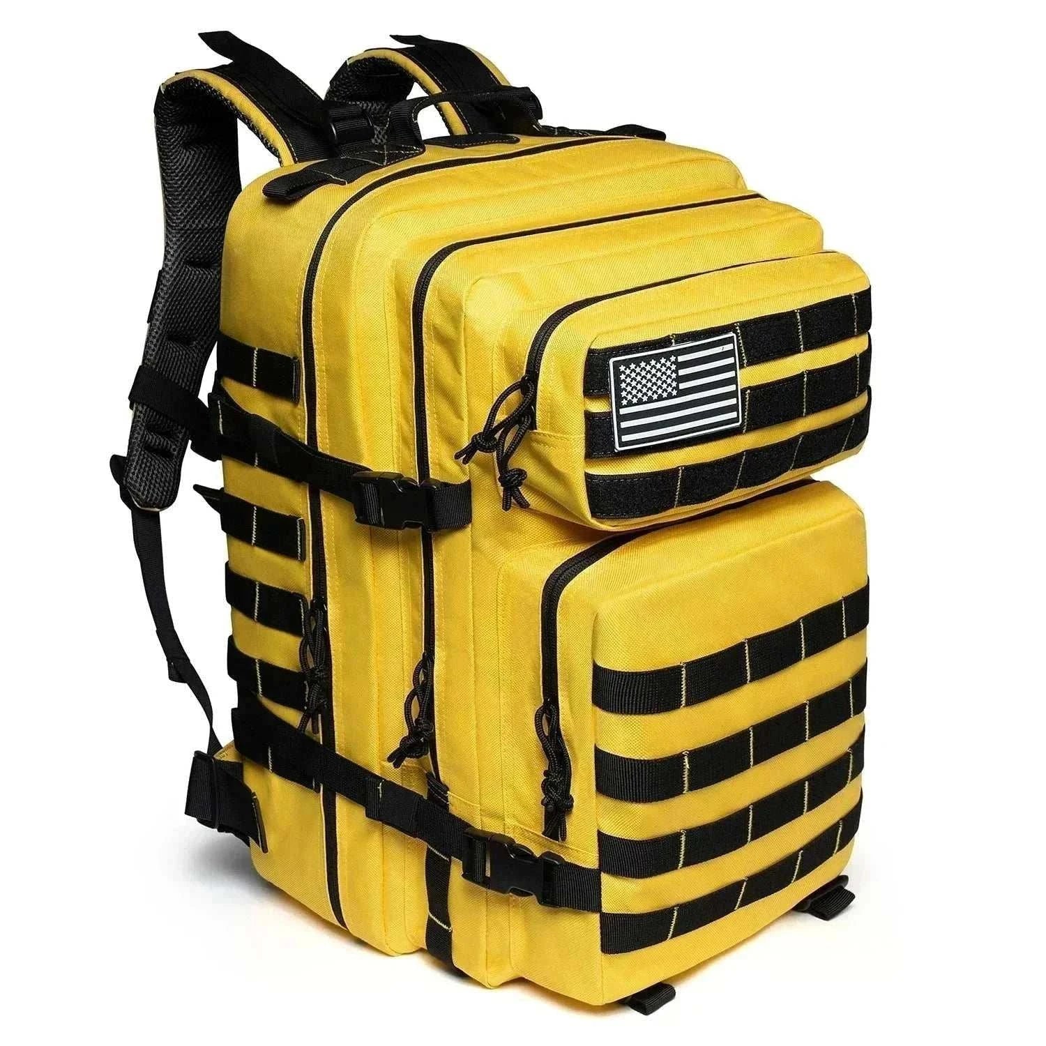 tactical backpack outdoor rucksack for hiking with 45L capacity and padded straps