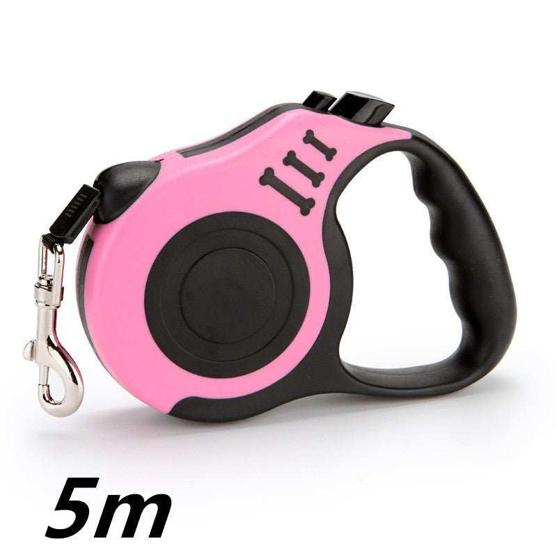 Retractable dog leash with one-hand brake, available in multiple colors and lengths for small dogs up to 15kg