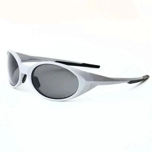 Oval outdoor sports sunglasses with UV protection and lightweight TR-90 frame for unisex cycling and active wear