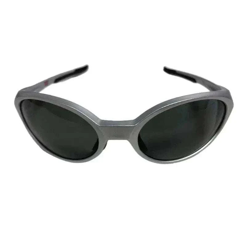 Oval pilot sunglasses with UV400 protection and lightweight TR-90 frame for unisex outdoor use