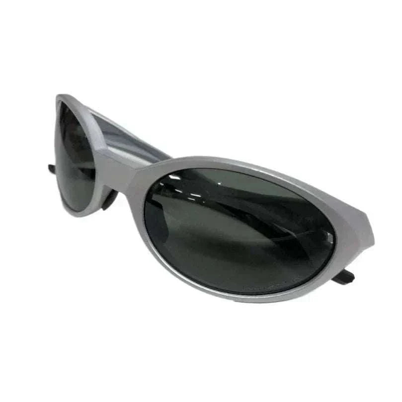 Oval pilot sunglasses with UV400 protection, lightweight TR-90 frame, and unisex design for outdoor activities