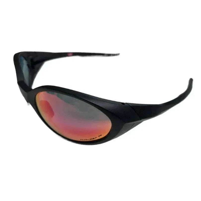 Oval pilot sunglasses with UV400 lenses and lightweight TR-90 frame for unisex outdoor use