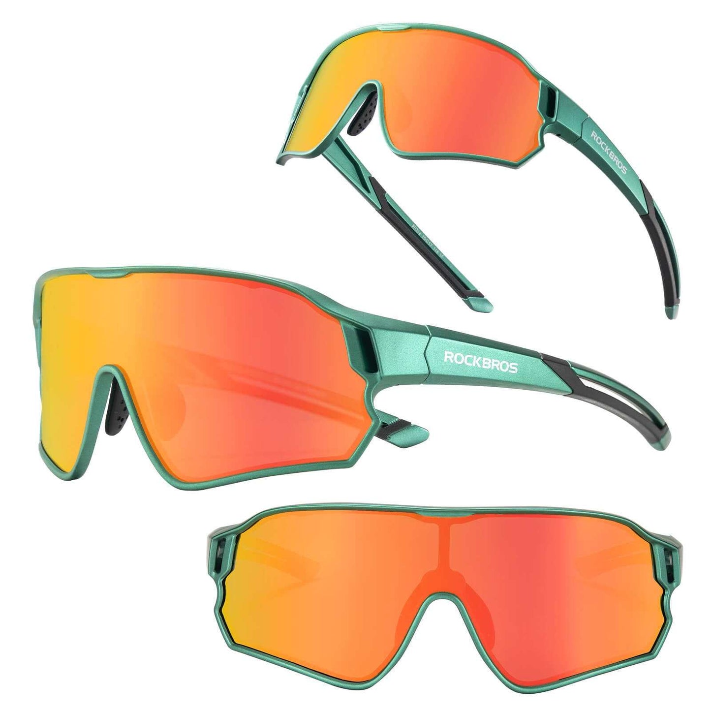 ROCKBROS kids polarized cycling sunglasses with UV400 protection for ages 8-14 in multiple colors