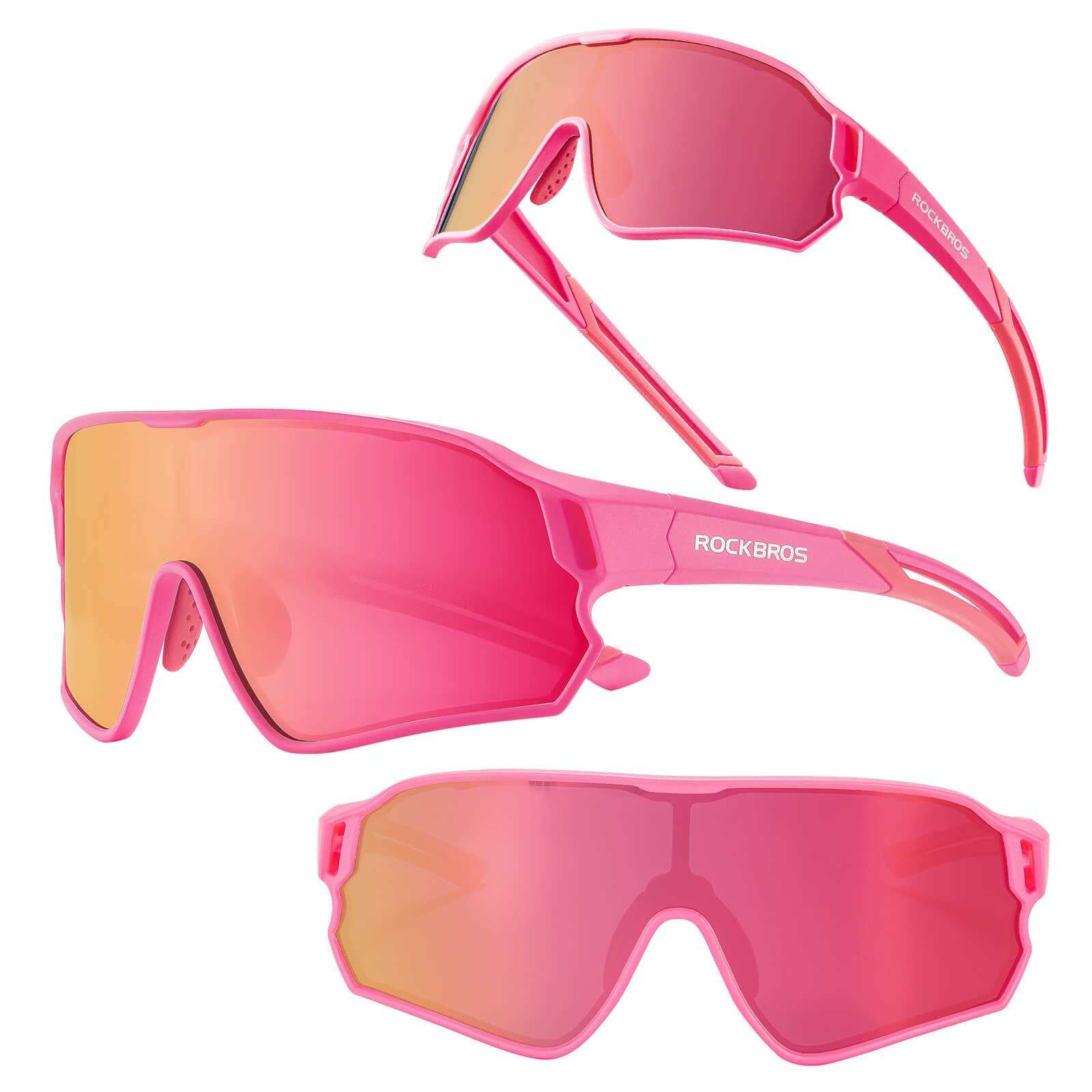 ROCKBROS Kids Polarized Sunglasses with UV400 protection for ages 8-14, lightweight and durable cycling eyewear in multiple colors
