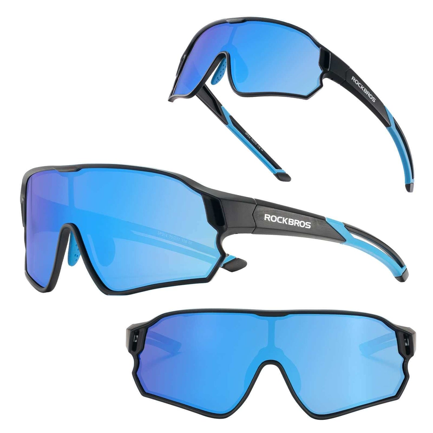 ROCKBROS Kids Polarized Cycling Sunglasses with UV400 protection for ages 8-14, lightweight and durable design