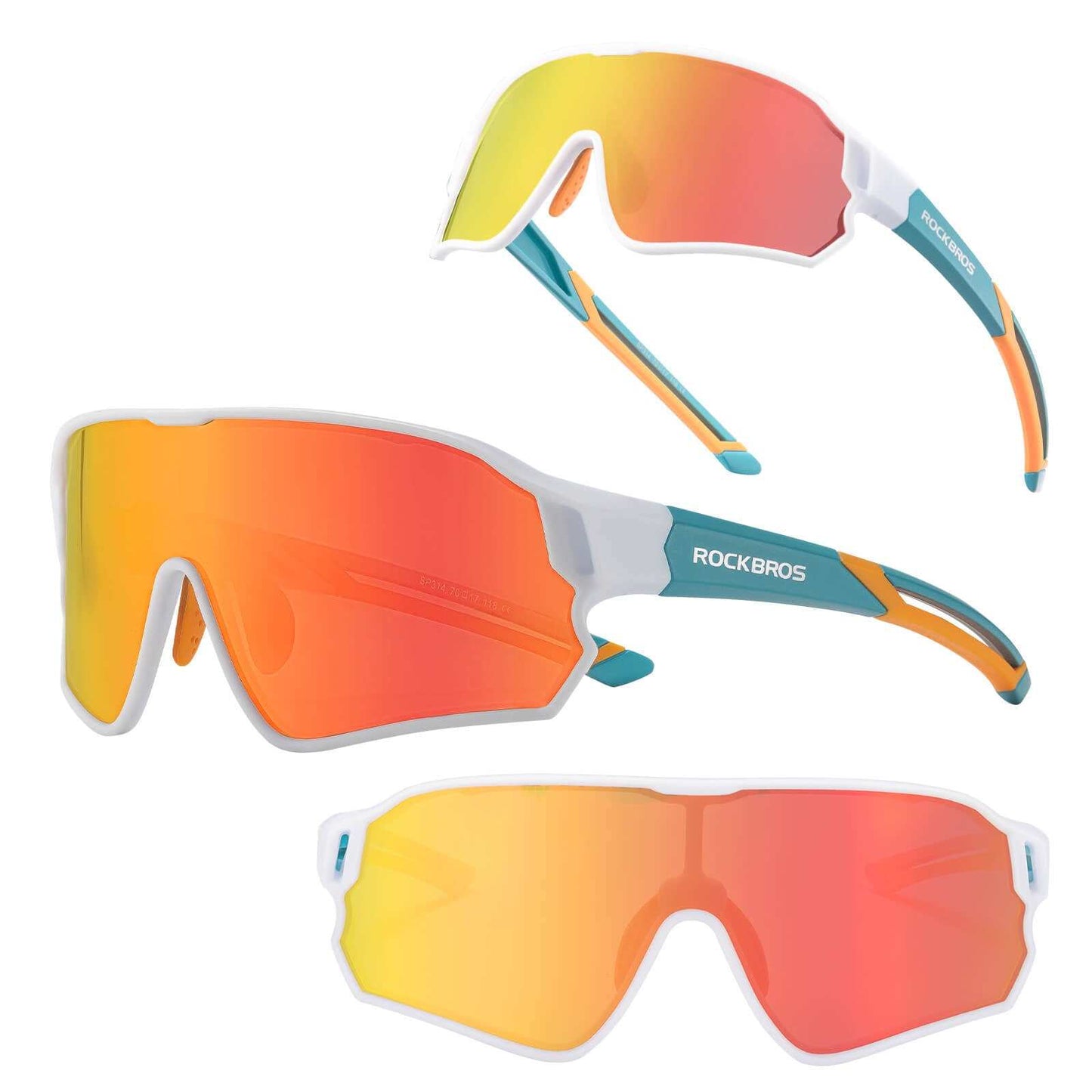 ROCKBROS Kids Polarized Sunglasses with UV400 protection for ages 8-14, lightweight and durable design for outdoor sports