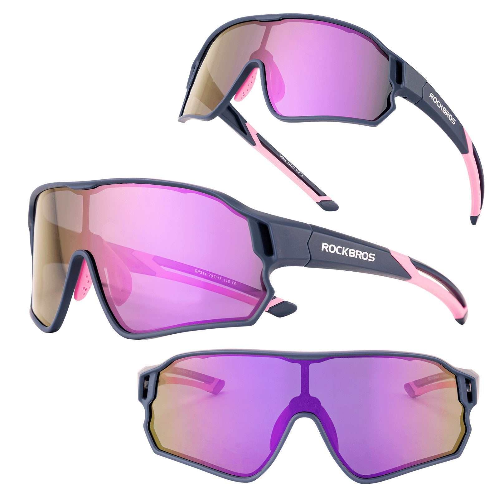 ROCKBROS Kids Polarized Sunglasses with UV400 protection for ages 8-14 in colorful durable frames