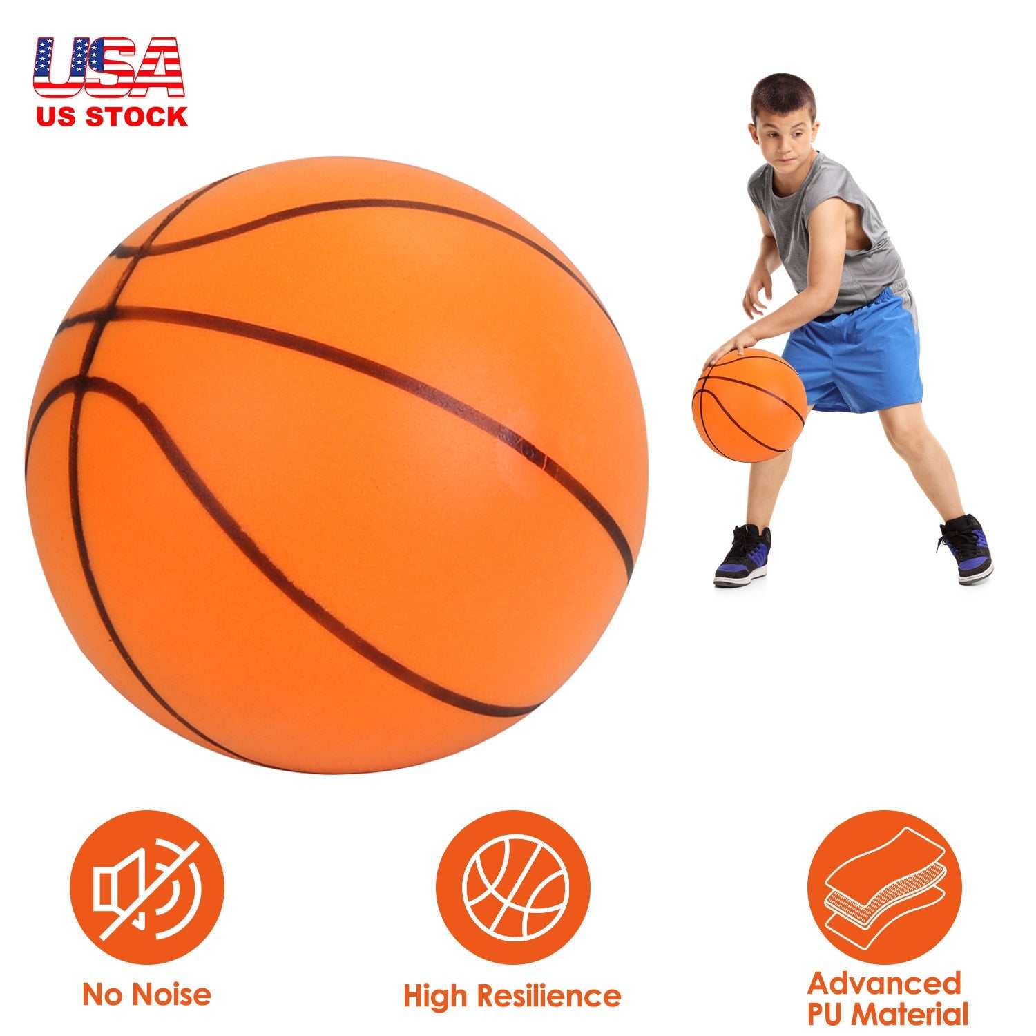 Silent Foam Basketball High Density Low Noise Indoor Training Ball - Mach Z Country LLC