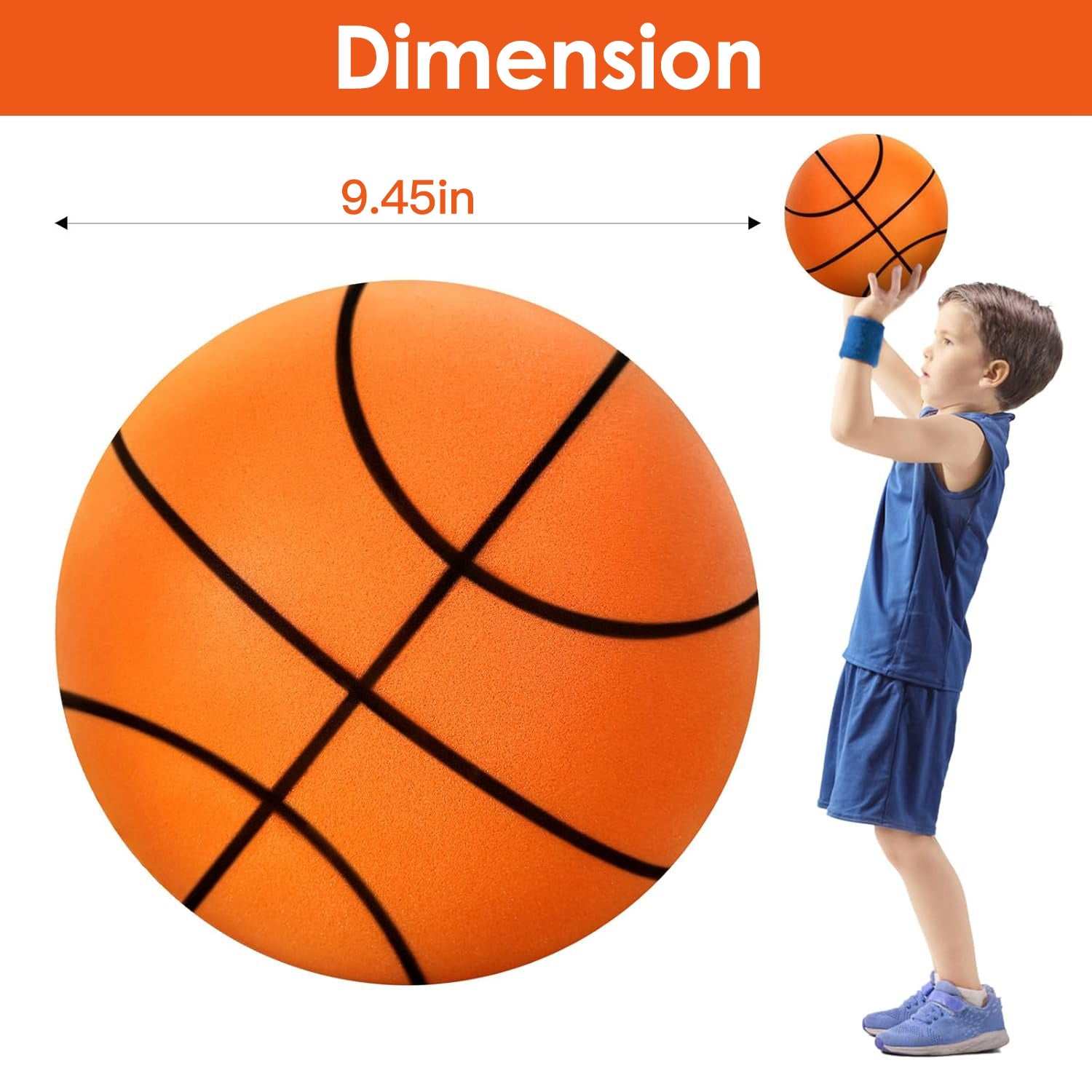 Silent Foam Basketball High Density Low Noise Indoor Training Ball - Mach Z Country LLC