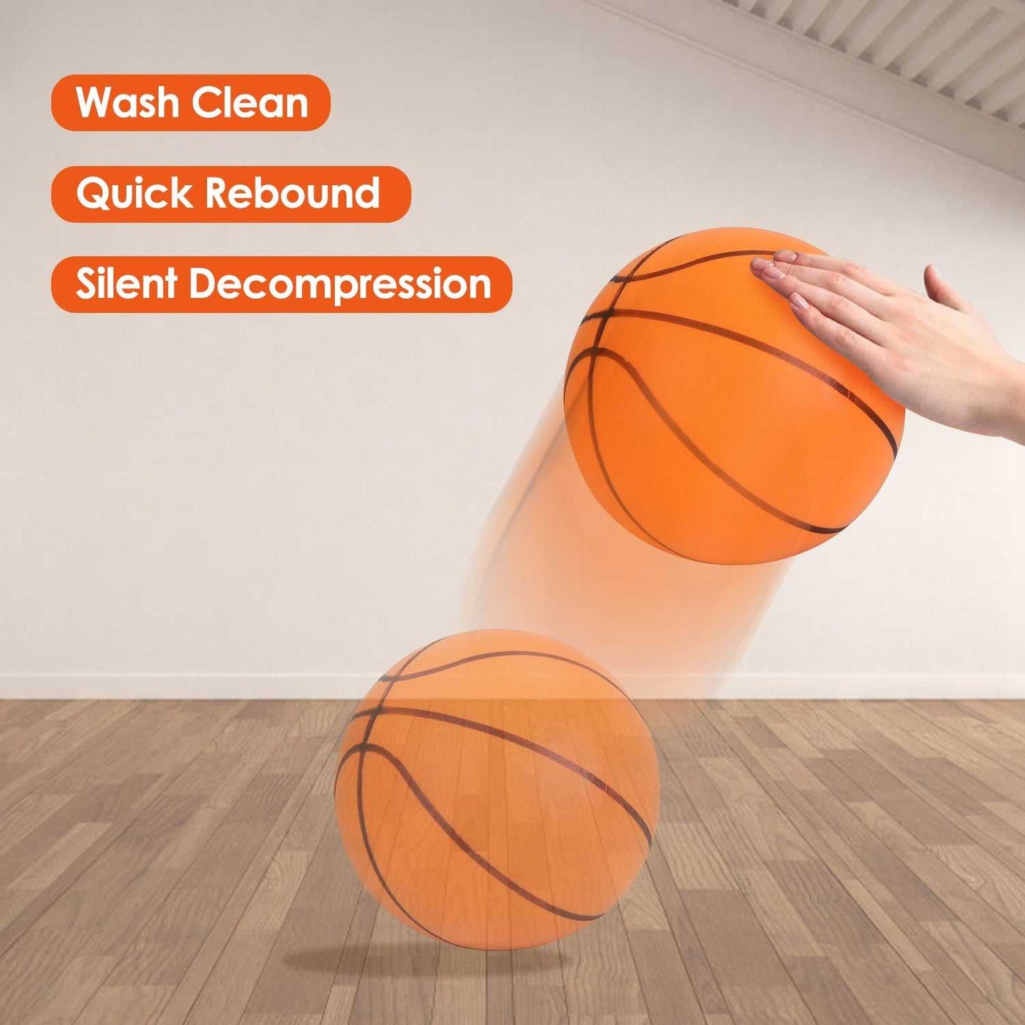 Silent Foam Basketball High Density Low Noise Indoor Training Ball - Mach Z Country LLC
