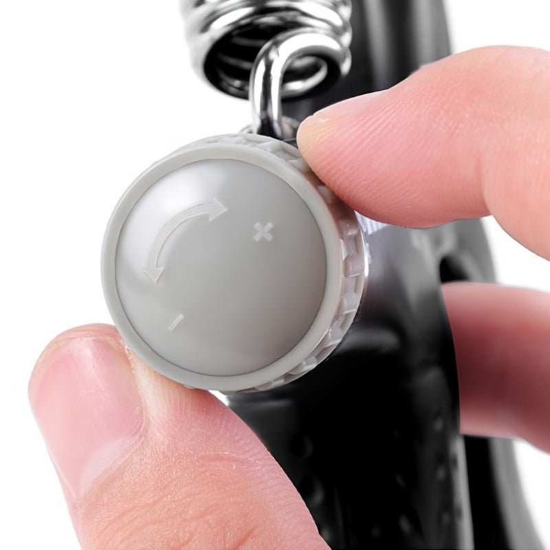 Single pack hand grip strength trainer with customizable resistance and built-in counter on ergonomic carbon fiber gripper exerciser