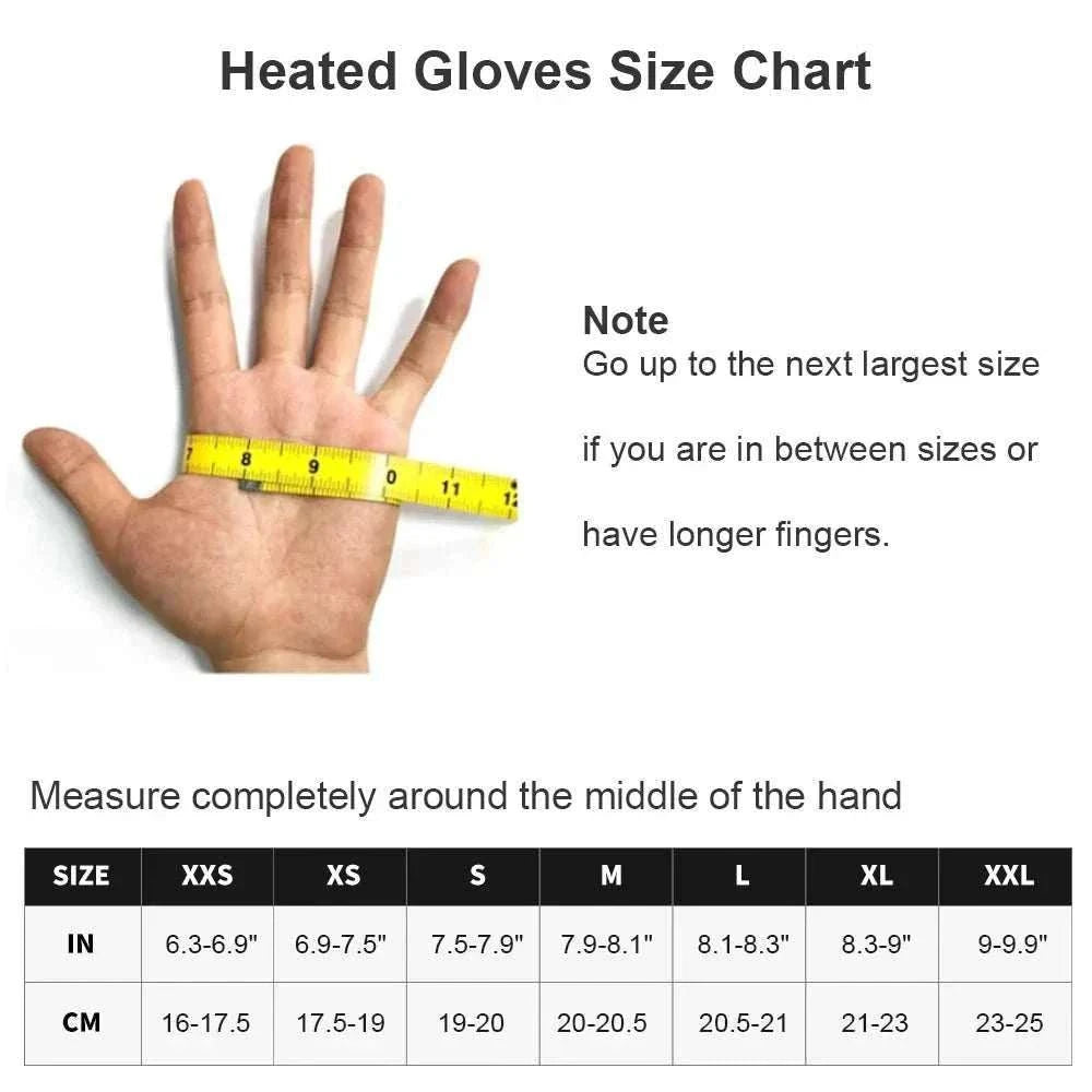 Heated crab finger gloves with three-gear temperature control and touchscreen sensors for winter snow sports