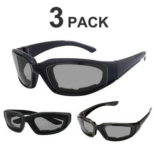 TK/TMEU Motorcycle Sports Goggles with wind-resistant wraparound lens and lightweight, secure fit for eye protection during rides