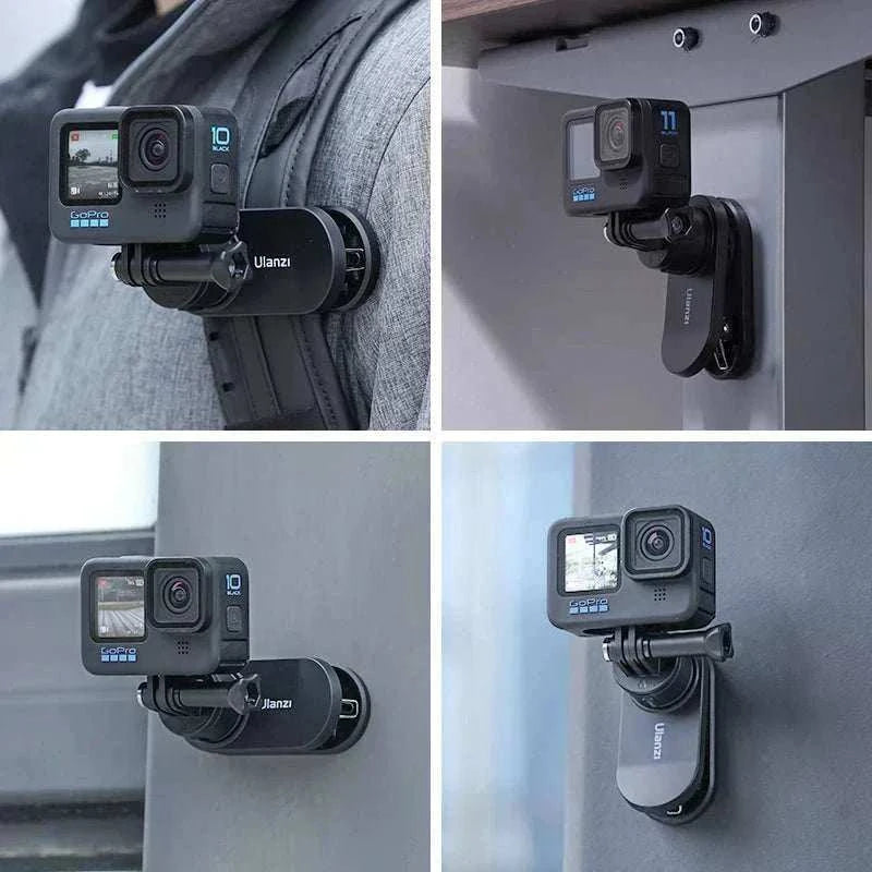 Ulanzi Go-Quick II Magnetic Quick Release Backpack Strap Mount for action cameras on the go