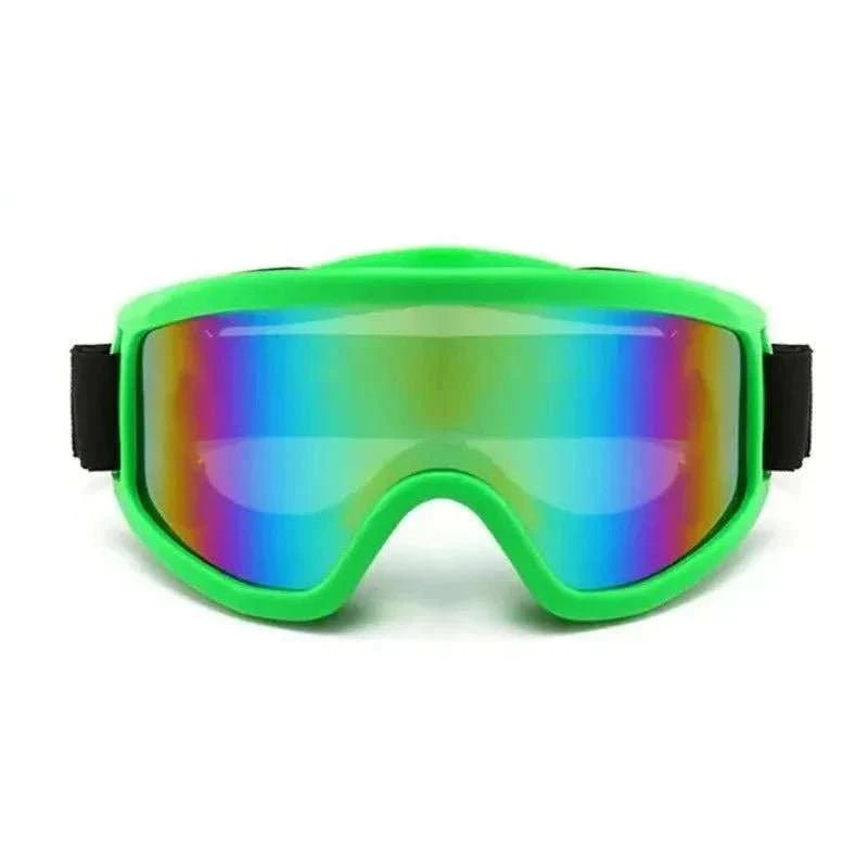 Unisex protective goggles with windproof, dustproof design and prescription lens compatibility for outdoor sports