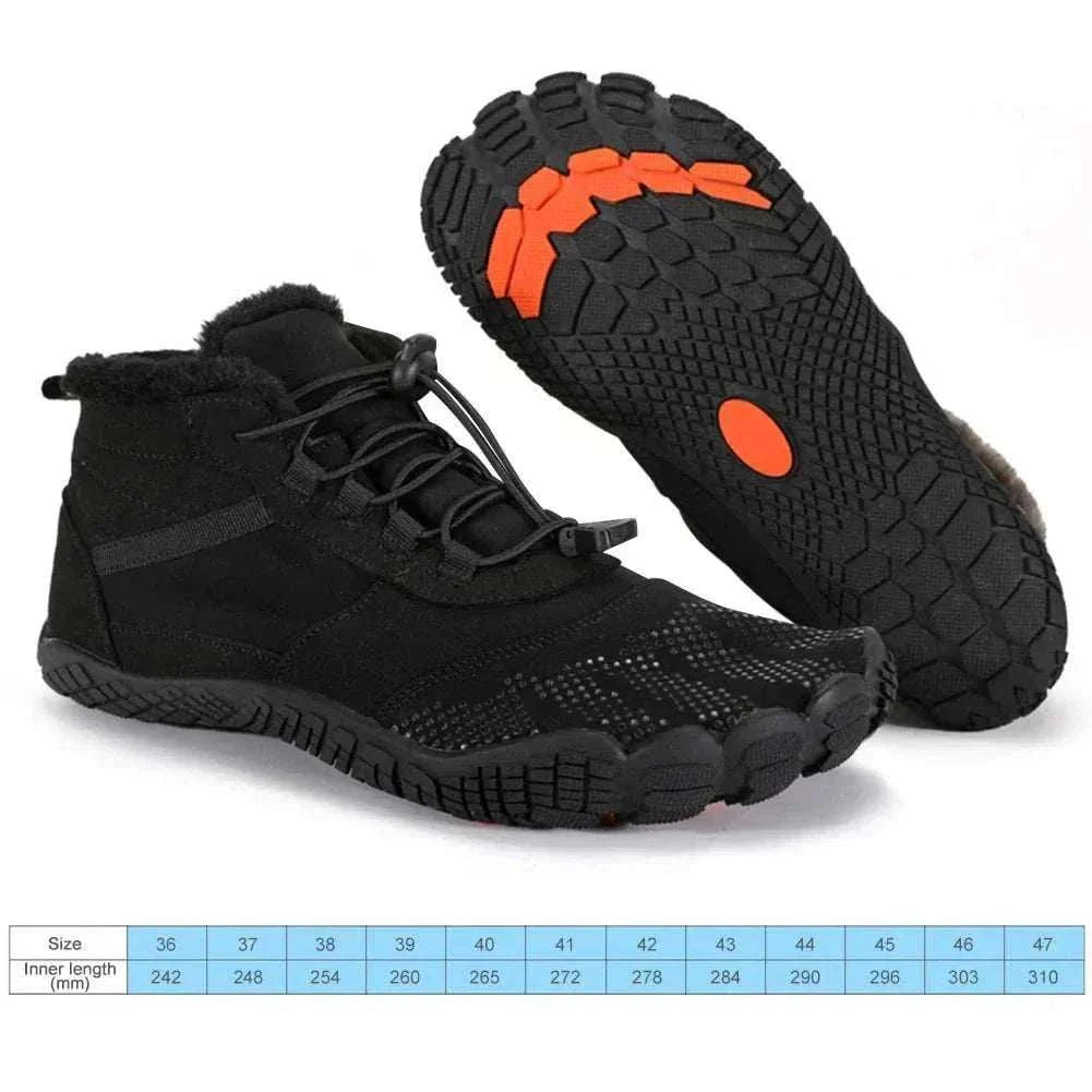 Unisex winter snow boots with warm lining, non-slip soles, and water-resistant materials for icy and snowy conditions