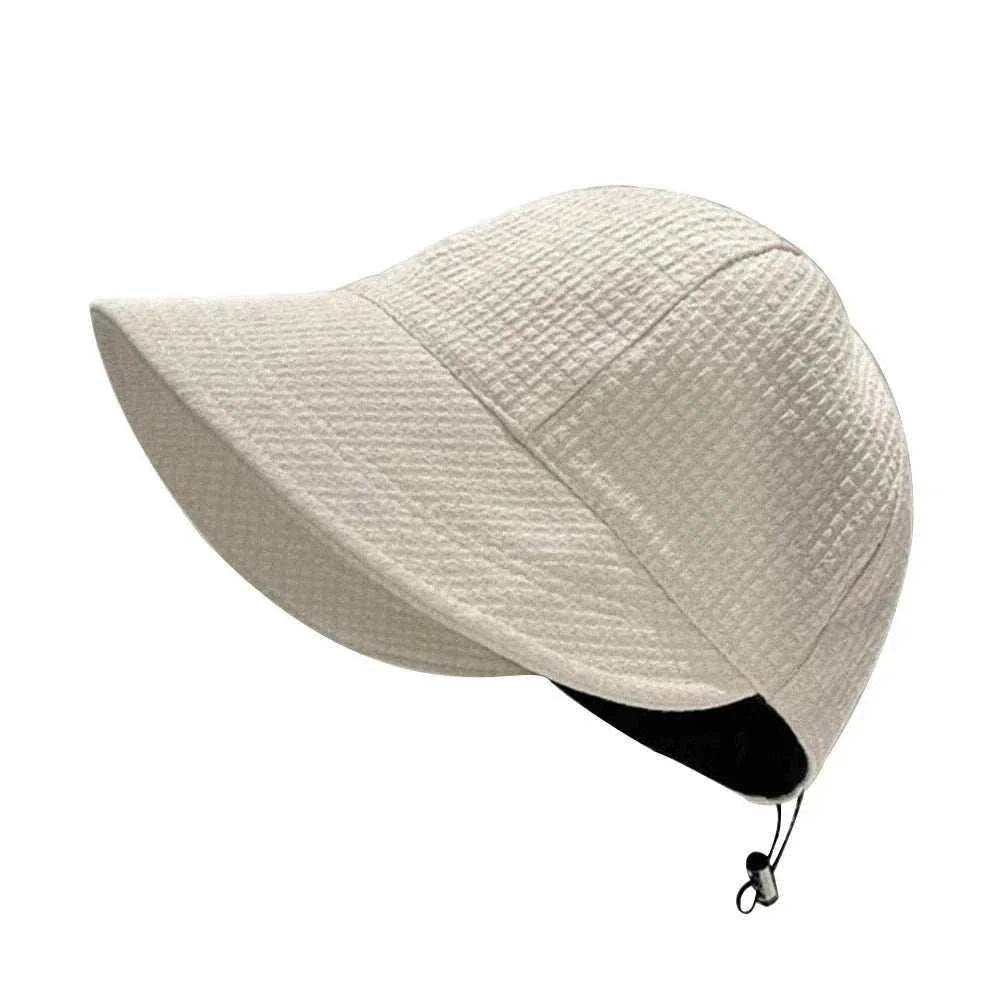 Women foldable sun hat with wide brim for UV protection during outdoor activities