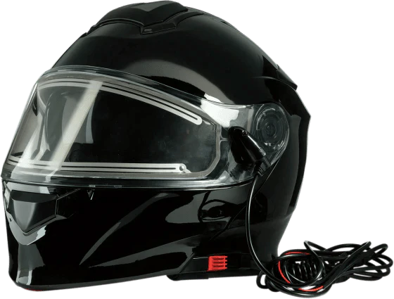 Z1R Solaris Modular Snow Helmet with electric shield, lightweight polycarbonate shell, and drop-down sun visor for all-weather snow protection