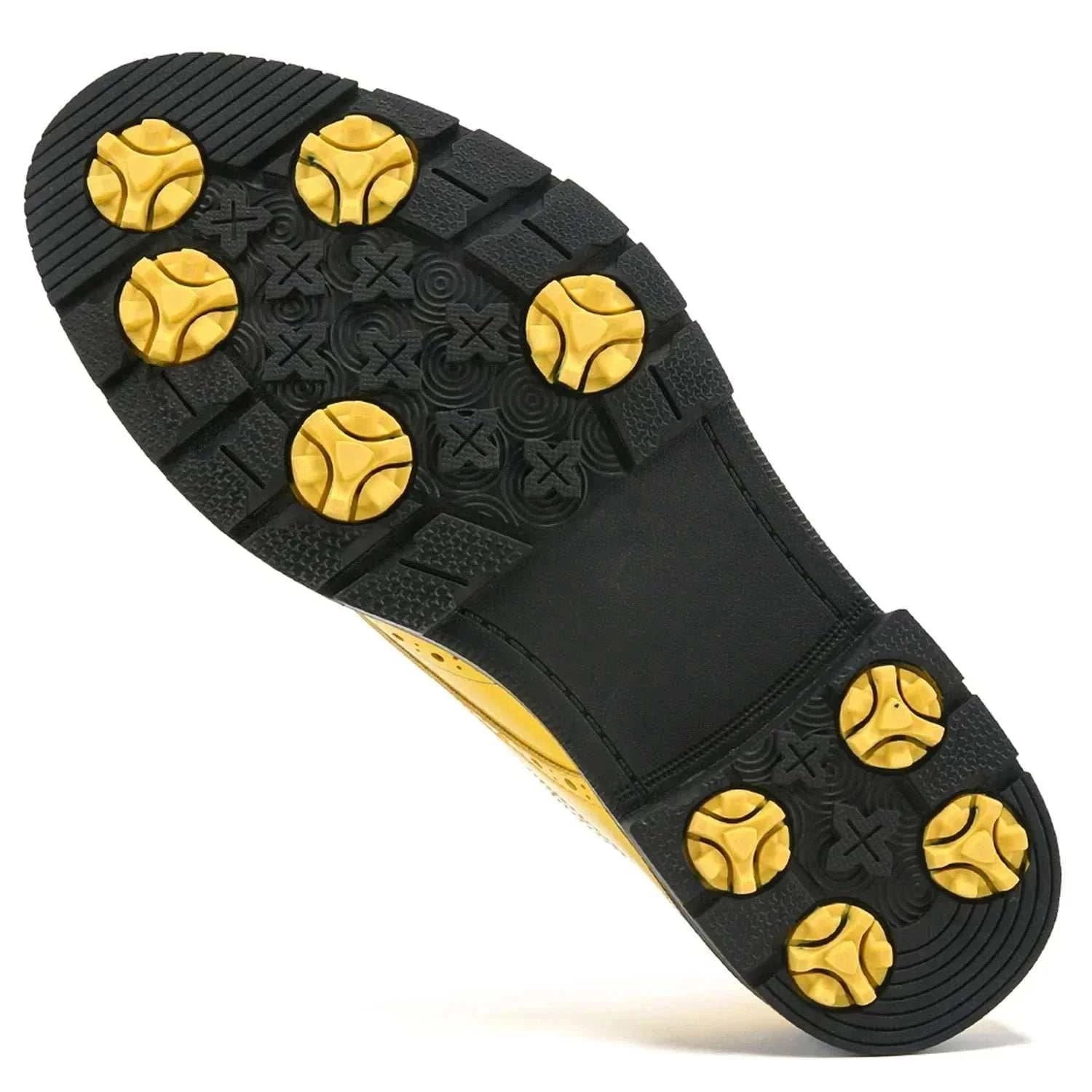 Men's classic golf shoes low-cut PU upper rubber outsole sizes 7-14